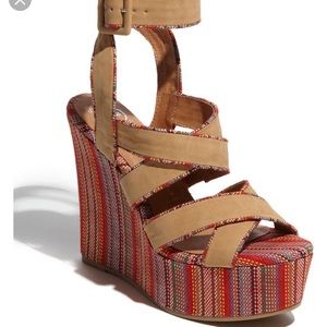 Jeffery Campbell Del Cid Low Colorful Wedges 7